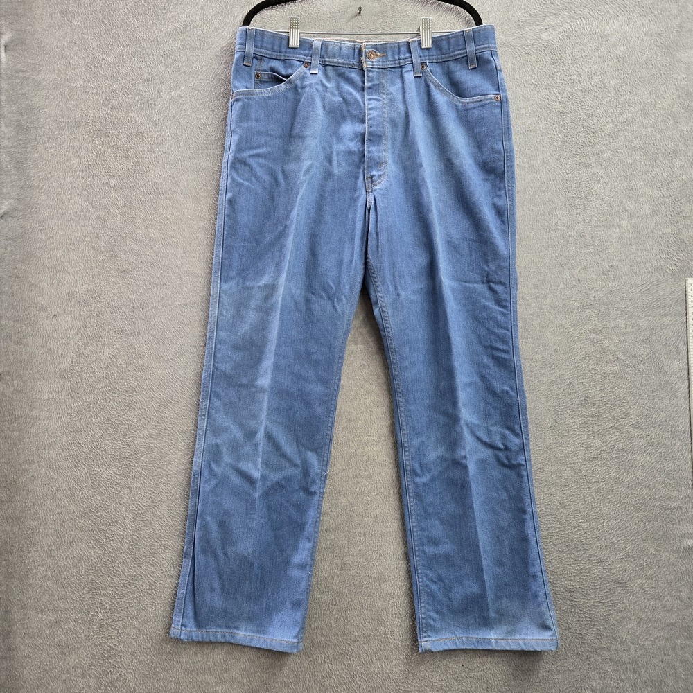VINTAGE Levi's 43415-4514 Men Jeans 38X29 Light‎ Blue Denim 28" Y2K